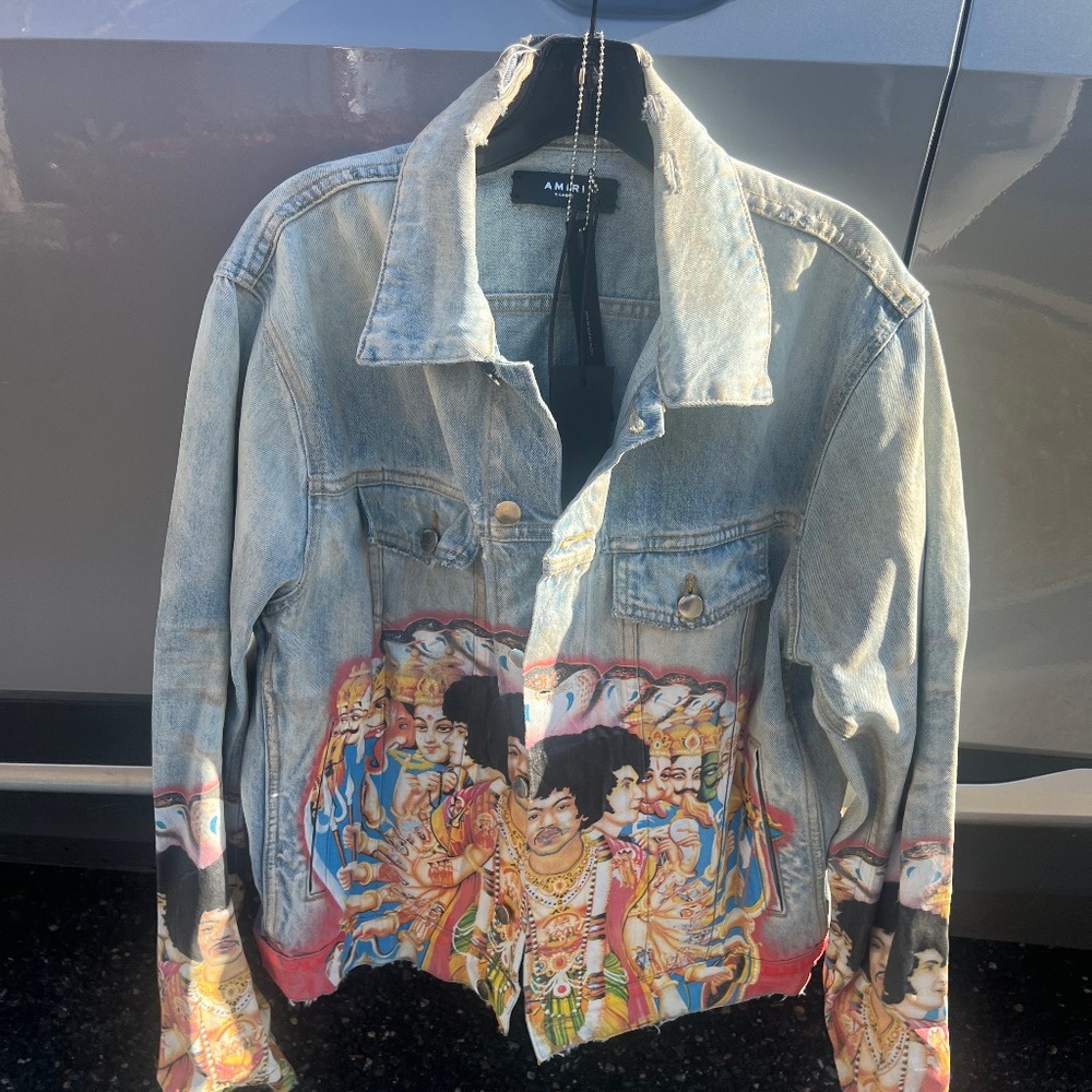 AMIRI Jimi Hendrix Denim Trucker Jacket